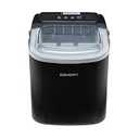 EUHOMY Countertop Ice Maker Machine with Handle, 26.4lbs Per Day, 9 Ice Cubes Ready in 6 Mins, Auto-Cleaning Portable Ice Maker with Basket and Scoop, for Home/Kitchen/Camping/RV (Black)