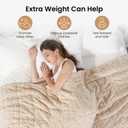 Drewin Weighted Blanket Queen Size 15lbs for Adults, Beige, 60 x 80 inches