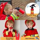 Liberry Fireman Costume for Kids 3 4 5 Years Old, Firefighter Tools with Fire Extinguisher, Pretend Play Toy Gift for Toddler Boys & Girls, 9pcs