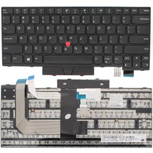 Replacement Laptop Keyboard for Lenovo Thinkpad T470 T480 A475 A485 US Layout with Frame Pointer, Non-Backlight