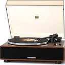 DIGITNOW Vinyl Record Player with Magnetic Cartridge, High Fidelity Belt Drive Turntable with Built-in Speakers & Phono Preamp, Wireless Playback and Aux-in Functionality, Auto Off