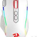 Redragon M810 Pro Wireless Gaming Mouse, 10000 DPI Wired/Wireless Mouse w/Rapid Fire Key, 8 Macro Buttons, 45-Hour Power Capacity and RGB Backlit for PC/Mac/Laptop
