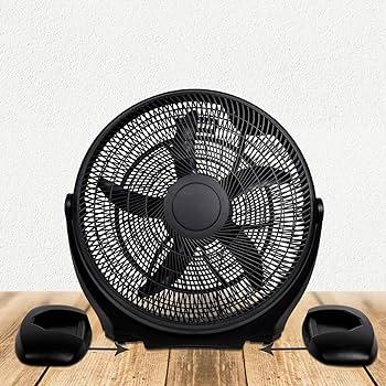 Simple Deluxe 20 Inch 3-Speed Plastic Floor Fans Quiet for Home Commercial, Residential, and Greenhouse Use, Outdoor/Indoor, Black