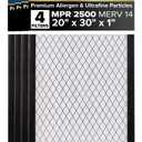 Filtrete 20x30x1 AC Furnace Air Filter, MERV 14, MPR 2500, High Performance Premium Allergen, Ultrafine Particles, Bacteria & Virus Filter, CERTIFIED Asthma & Allergy Friendly, 4-Pack