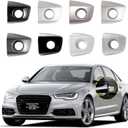 Car Door Handle Cover Cap Compatible with Audi A6 S6 Quattro Allroad A7 A8 S8 RS6 RS7 2011-2016 4H1837879 Door Handle Key Cover Door Handle Accessories Front Left Side Silver with Electroplate