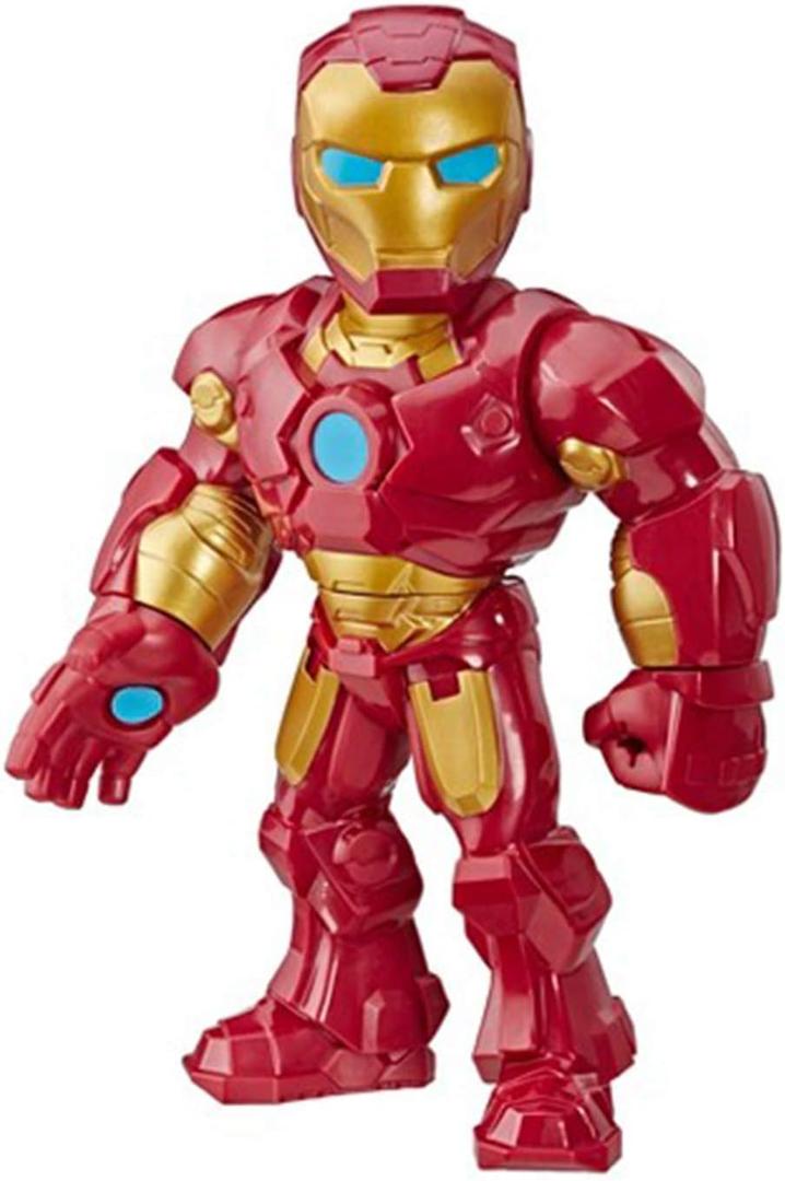 Playskool Heroes Marvel Super Hero Adventures Mega Mighties Iron Man Collectible 10-Inch Action Figure, Toys for Kids Ages 3 and Up, Brown