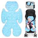 Orzbow Car Seat Cooler Pad for Toddler, Reversible Stroller Cooling Pad Liner - Universal Baby Cooling Pad, Summer Car Seat Gel Cooling Mat Cushion for Baby Chair, Child Safety Car Seat, Blue