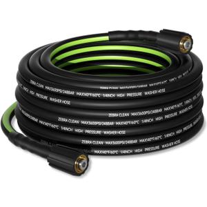 Pressure Washer Hose3600 PSI Kink Resistant Power Washer Hose Replacement Universal Electric 1/4'' Power Washer Hose with Leak-Free M22 Female (25FT)