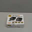 Wireless HDMI Transmitter and Receiver 4K 30Hz, 400FT/120M Long Range, 9 Adjustable Channels, 1TX to 3RX Stream HD Video/Audio from Laptop, PC, Camera to TV, Projector, Monitor (Black)