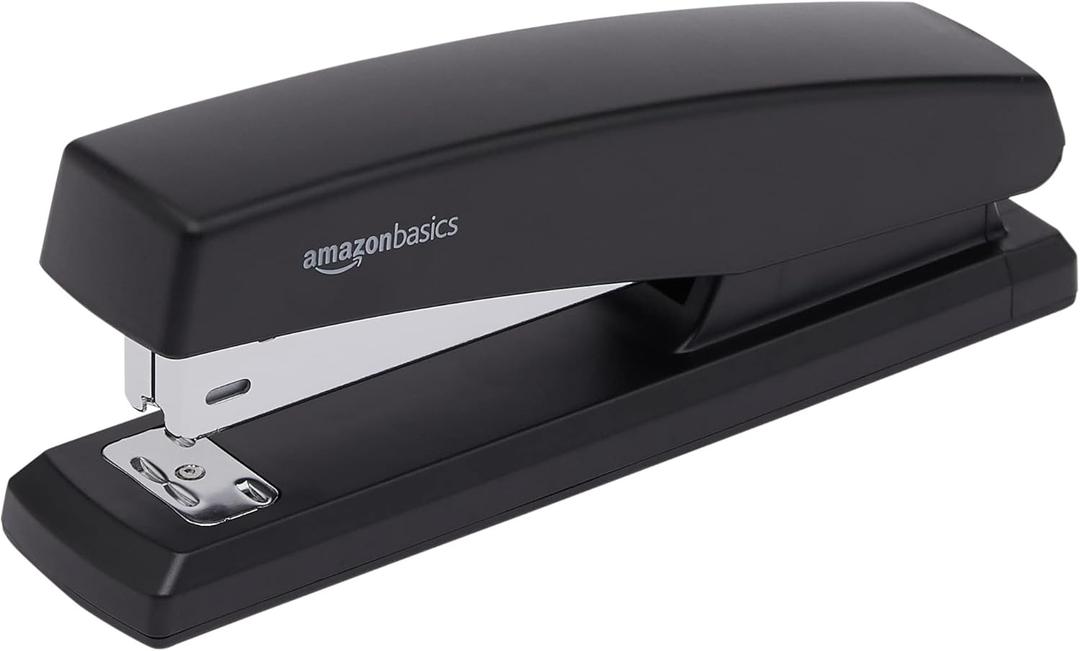 Amazon Basics Stapler Value Pack Including Staples and Staple Remover, 3-Pack, Black