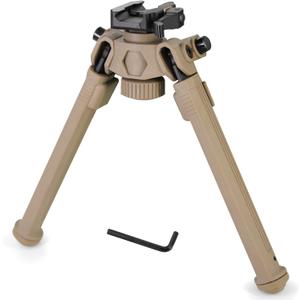 Tactical Durable Sturdy Portable Bipod Picatinny Quick Detach Head for Rifles with 6 Adjustable Heights for Shooting Hunting Accessories
