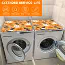 Cute Halloween Pumpkin Ghost and Bat Dryer Top Protector Mat,Dust-proof Washer and Dryer Covers For The Top,Non-slip Washing Machine Dust Cover Pad for Laundry Room Home Decor,23.6"x19.7"