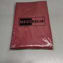 Decorelia Waterproof Wipeable Tablecloth Rectangle Table for Wedding, Faux Linen Rustic Reusable Rectangular Table Cloth Cover for Dining, Party & Camping(Oblong,60 x 104 Inch (8-10 Seats),Red)