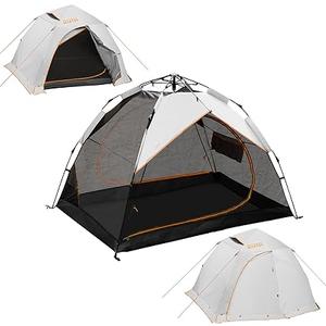 OutdoorMaster 2 Person Camping Tent, 4 Seasons Lightweight Backpacking Canopy, Waterproof and Weatherproof Sun Shelter, Double Layer Outdoor Cabana for Camping, Hiking and Mountaineering