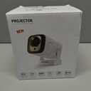 ENUOSUMA Mini Projector with WiFi & Bluetooth  4K Supported Portable Smart Projector, Auto Focus 1080P, 5W Speaker, Builtin Apps, Voice Control for Indoor/Outdoor Movies