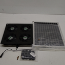 Solar 4 Fan Kit, 25W Solar Panel Powered Exhaust Fan for Outdoor Chicken Coop Greenhouse & Shed, Intake or Exhaust Air for Cooling, IP67 Waterproof,15FT Cord(Fan only Work Well in Full Sun)