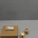 2 Pack Dummy Gold Door Knobs Satin Brass Interior Dummy Door Handle Single Sided Decorative,Zinc Alloy