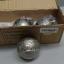 Creative Scents Dublin Silver 3 Decorative Balls - Set of 3 Decorative Balls for Bowls and Vases, Decorative Orbs, Premium Home Decor Vase Filler, Spheres for Coffee Table Decor, Dining, Living Room