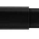 Kenney KN634 Rogers Twist & Fit No Tools Easy to Install Tension Curtain Rod, 28-48" Adjustable Length, Black Finish, 5/8" Diameter Steel Tube