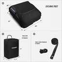 Roof Top Carrying Bags, 25 Cubic Feet Waterproof Rooftop Cargo Carrier + 6 Door Hooks Suitable for All Vehicle with/Without Rack
