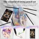 4 x Easter Basket Stuffers, Art Supplies,12 Colors Rainbow Pencils, Multi Colored Pencils Set for Adult Coloring, Easter Basket Stuffers for Teens, Professional Art Supplies for Artists.