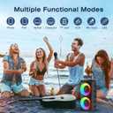 Karaoke Machine for Adults Kids,Colorful LED Lights, Portable Bluetooth Speaker with 1 Wired Mic Support TWS/TF/USB/AUX for Home Party Stage,Outdoor, Xmas Gifts,Outdoor