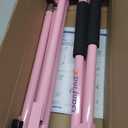 GanFindX Folding Skater Aid for Kids Roller Skating, Roller Skate Trainer for Kids Toddler Adjustable Height Training Walker (Pink)