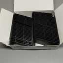 Famhap Spice Drawer Organizer, 48PCS Interlocking Expandable Seasoning Rack Tray Insert for Kitchen Drawers, Spice Rack Drawer for Spice Jars (Black)