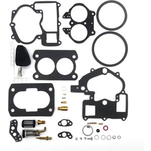 Complete Carburetor Kit for Mercruiser Marine 2 Barrel 3.0L 4.3L 5.0L 5.7L with FLOAT 3302-80484400219032C