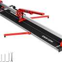 SHIJING 48-inch Manual Tile Cutter with Laser Cutting Guide Porcelain Tile Cutter with Split Platen, Double Aluminum Base, Tungsten Carbide Cutting Wheel