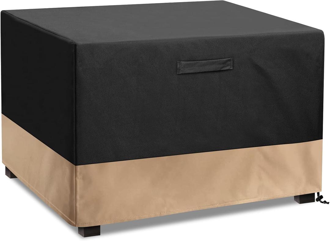 Stanbroil 42-Inch Square Fire Pit Cover, Waterproof Patio Cover for Outdoor Fire Pit Table, Fire Bowl, Patio Furniture, Waterproof, Black