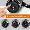 ELOHEI 12V Car Heater, 150W 2 in 1 Fast Portable fan Heater and Defroster for Car Windshield, Car Heater that Plugs Into Cigarette Lighter with Suction Holder for All Cars (Black)
