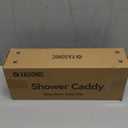 YASONIC Shower Caddy Hanging, Never Rust Shower Organizer Hanging, Aluminum Shower Racks for Inside Shower with Hooks for Razor, Bathroom Organizers and Storage with Soap Holder, White