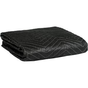 40"x72" Thick Moving Blanket, Heavy Duty Furniture Moving Pads, Quilted Packing Blankets, Black, 1 Count