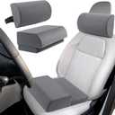 HOMBYS BBL Pillow for Driving After Surgery, Foam Brazilian Butt Lift Recovery Seat Cushion & Backrest Set for Brazilian Butt Lift, Post Surgery Lifting Seat Cushion for Car