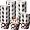 Funnymoom 50 Pack Casino Ice Cream Cups 9 oz Poker Disposable Dessert Bowls Paper Soup Bowls Playing Card Snack Cups for Hot or Cold Food for Las Vegas Game Night Casino Birthday Party Supplies