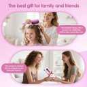 Curl Defining Brush  Curly Hair Brush for Wet or Dry Use  Detangles Knots, Reduces Frizz  Styling Tool for All Hair Types, Unisex (Watercolor pink)