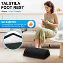 TALSTILA Foot Rest for Under Desk at Work, Footrest with Warm Plush Feet Pocket, Ergonomic Foam Foot Stool, Under Desk Footrests, for Office Desks & Office Chair - Back & Leg Pain Relief