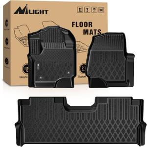 Nilight TPE Floor Mats for Ford F250 F350 F450 F550 Super Duty Crew Cab Bucket Seat 2017 2018 2019 2020 2021 2022 2023 2024 2025 2026 All Weather Custom Fit Heavy Duty Floor Liners