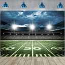 Football Field Backdrop Football Themed Auditorium Light Photography Background Sports Birthday Party Decoration Banner Photo Studio Props, 3 Pack (82x59 inch (7x5FT))