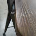 Yongchuang 26 inch Bar Stools Set of 2 Industrial Kitchen Counter Height Barstools with Wood Seat Metal Low Back Bar Chairs Gunmetal