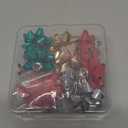 Christmas Brooch Pins Festive Xmas Bow Brooches for Women Girls Winter Holiday Party Gifts (9PCS Red Green)