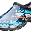 Sloggers Original Waterproof Rain and Garden Shoe for Women– Outdoor Slip-On Garden Clog - Made in The USA with Premium Comfort Insole and Arch Support - Blue Floral Fun Print, Size 11