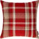 McAlister Textiles Red Heritage Tartan Throw Cushion Covers 17 x 17 Inches. Highlands Scatter Pillows for Sofas & Bedroom