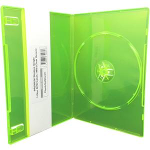 CheckOutStore (20) Premium Slimline Single 1-Disc DVD Cases 7mm (Clear Green)