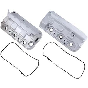 FEIDKS Front & Rear Engine Valve Cover Fit for 2008-2017 Honda Accord Odyssey Pilot Ridgeline Crosstour 2012-2015 Acura TL RDX 3.5L 12310-R70-A10 12320-R70-A00 (2PCS)