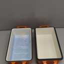 Northriver Casting Enameled Cast Iron Loaf Pan with Lid, Best Bread Oven, Bread Loaf Pans for Baking Homemade Sourdough Bread 9x5, 2 Piece set, Flame