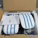 Steam Mop, 12-in-1 Powerful Handheld Steam Cleaner Detachable Steam Mops for Floor Cleaning, 565ML Removable Tank, 23FT Power Cable, MultiPurpose Steamer for Hardwood, Tile, Grout, Furniture (Black)