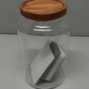 Labina Glass Storage Container Airtight Food Jars Kitchen Canister with Wood Lids, 88 Oz Wide Mouth Pantry Organization Glass Jar for Flour, Sugar, Cookie, Spagetti, Nuts and Candy (B5: 88 Oz 1 pcs)