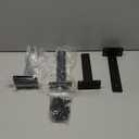 Floating Shelf Brackets 8 inch 6 Pack L Brackets for Shelves Black Metal Heavy Duty Shelf Bracket for DIY Decorative with Mounting Hardware